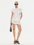 TWS-241TT2194 WHITE BUTTON BLOUSE