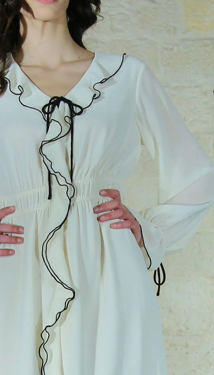 TWS-241TE2120 BEIGE MAXI DRESS