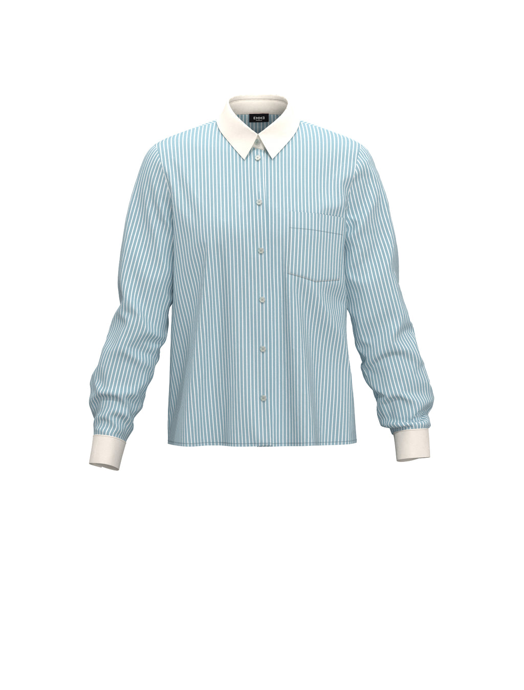 EBM-1111 VANDEA STRIPED BLUE SHIRT