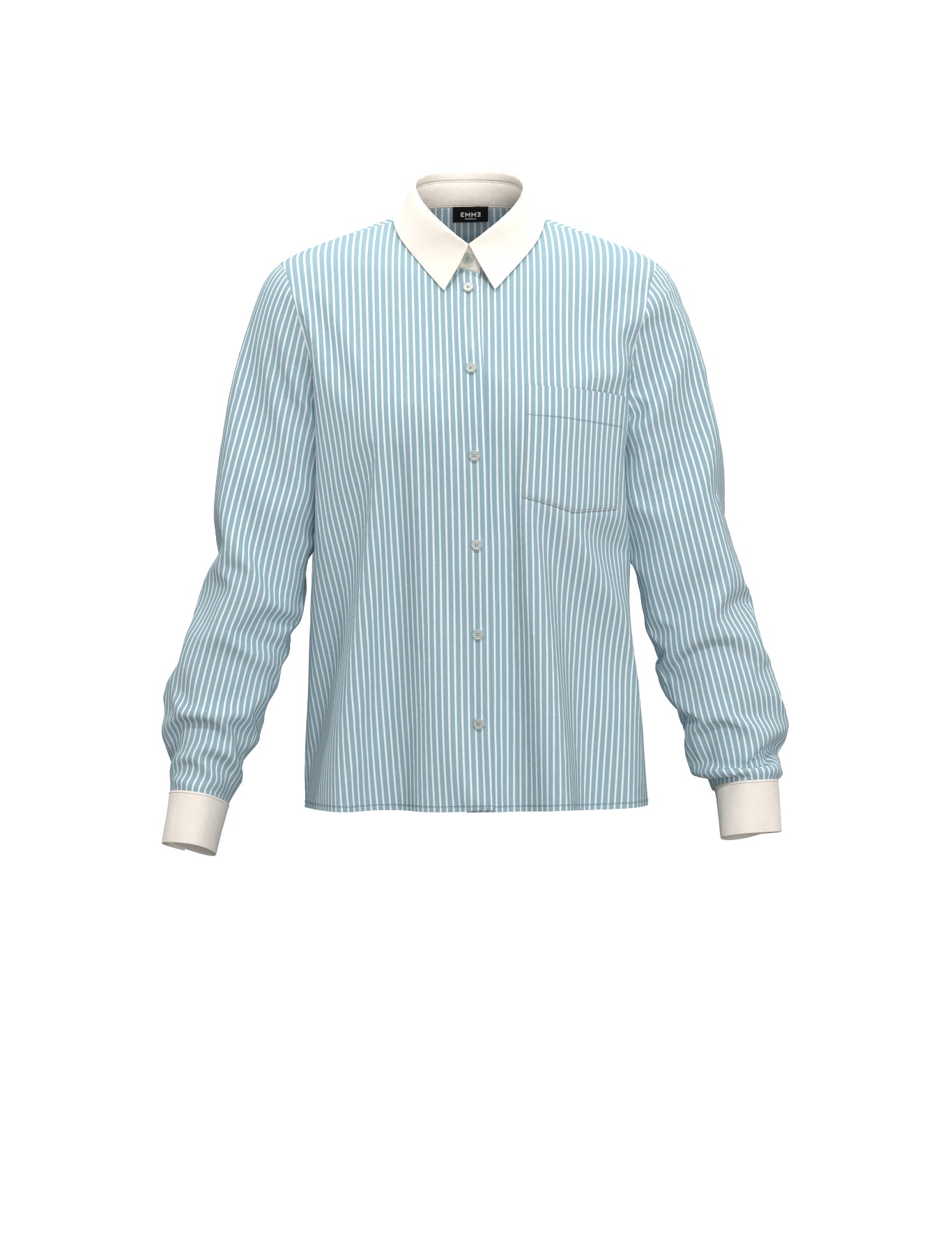 EBM-1111 VANDEA STRIPED BLUE SHIRT
