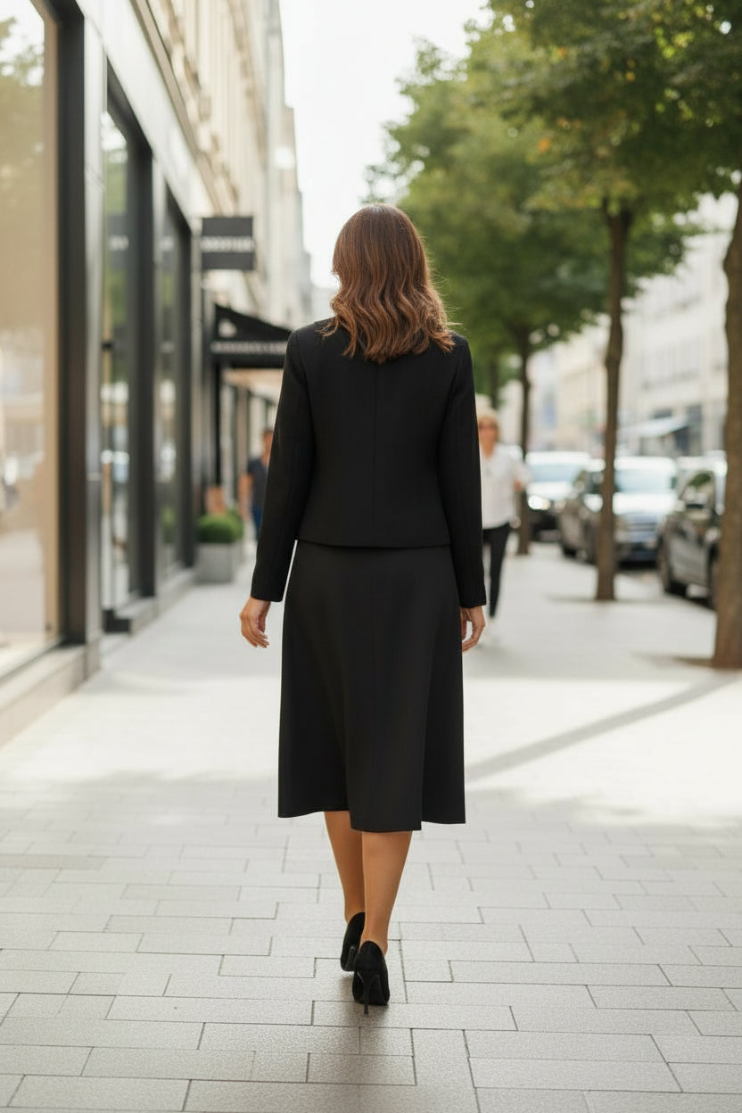 NOI-7440 BLACK EMBELLISHED JACKET