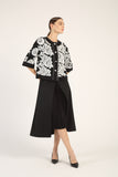 BNI-Y-2453 BLACK&WHITE FLORAL TOP