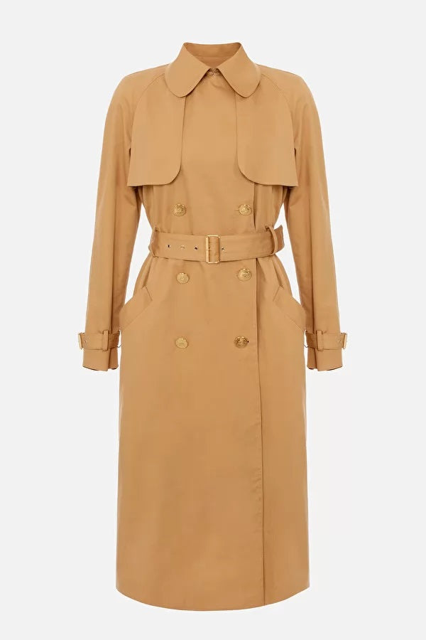 ELS-SP00331E2 CAMEL LONG COAT