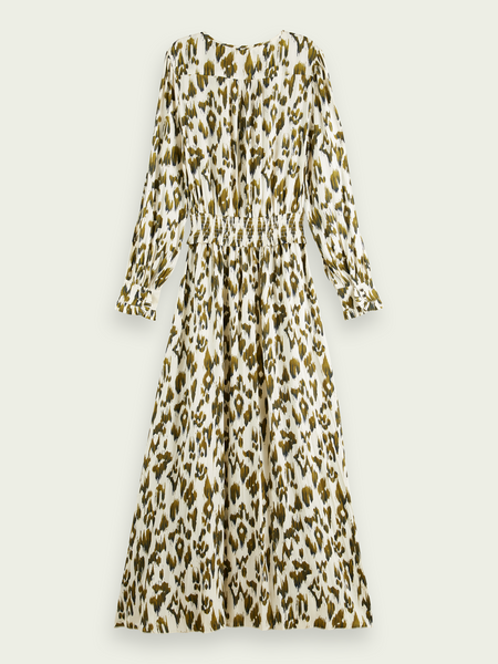 SAS-17095923PSLM GREEN&WHITE DRESS