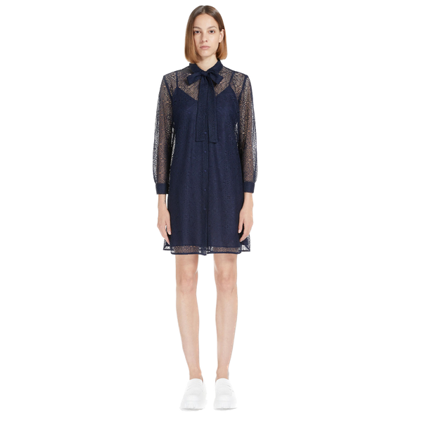 IBL-237621023 IRMA NAVY LACE DRESS