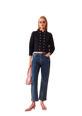 TAJ-TRGIL05TR657 GARRY NAVY CARDIGAN 1