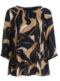 BTB-85551925 BLUE&BEIGE TOP