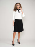 ALZ-T104 BLACK COLLAR TOP