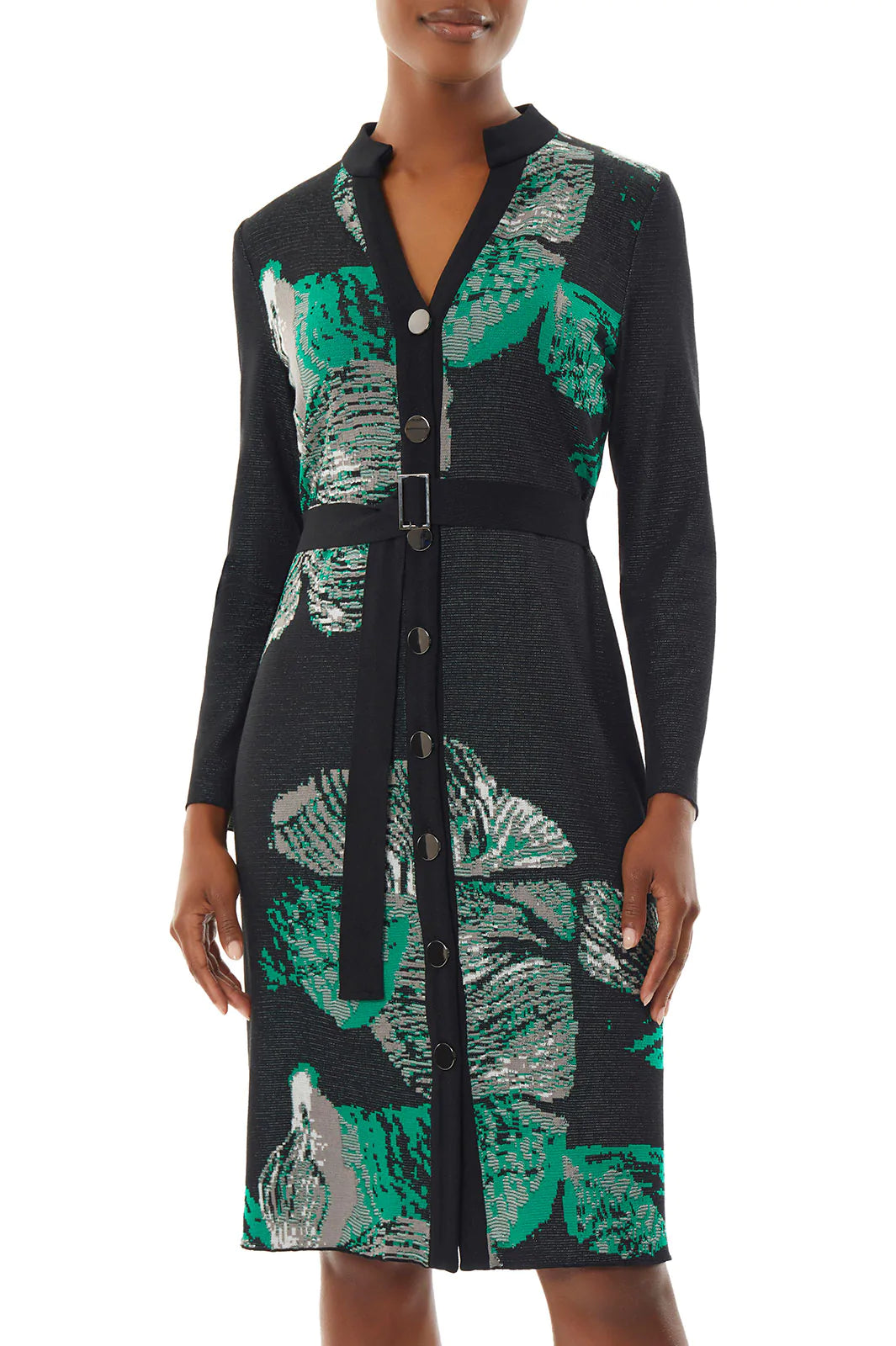 MGW-9907E BLACK&GREEN DRESS