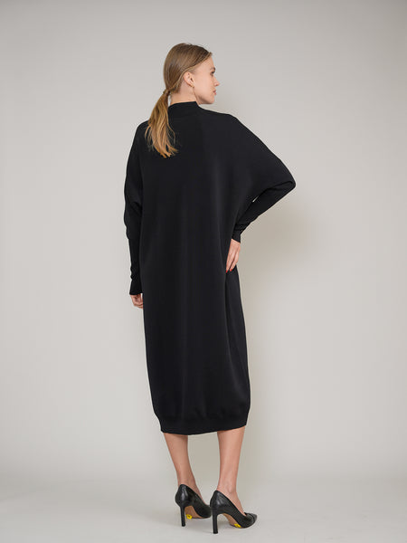 ALZ-D104 BLACK LOOSE DRESS