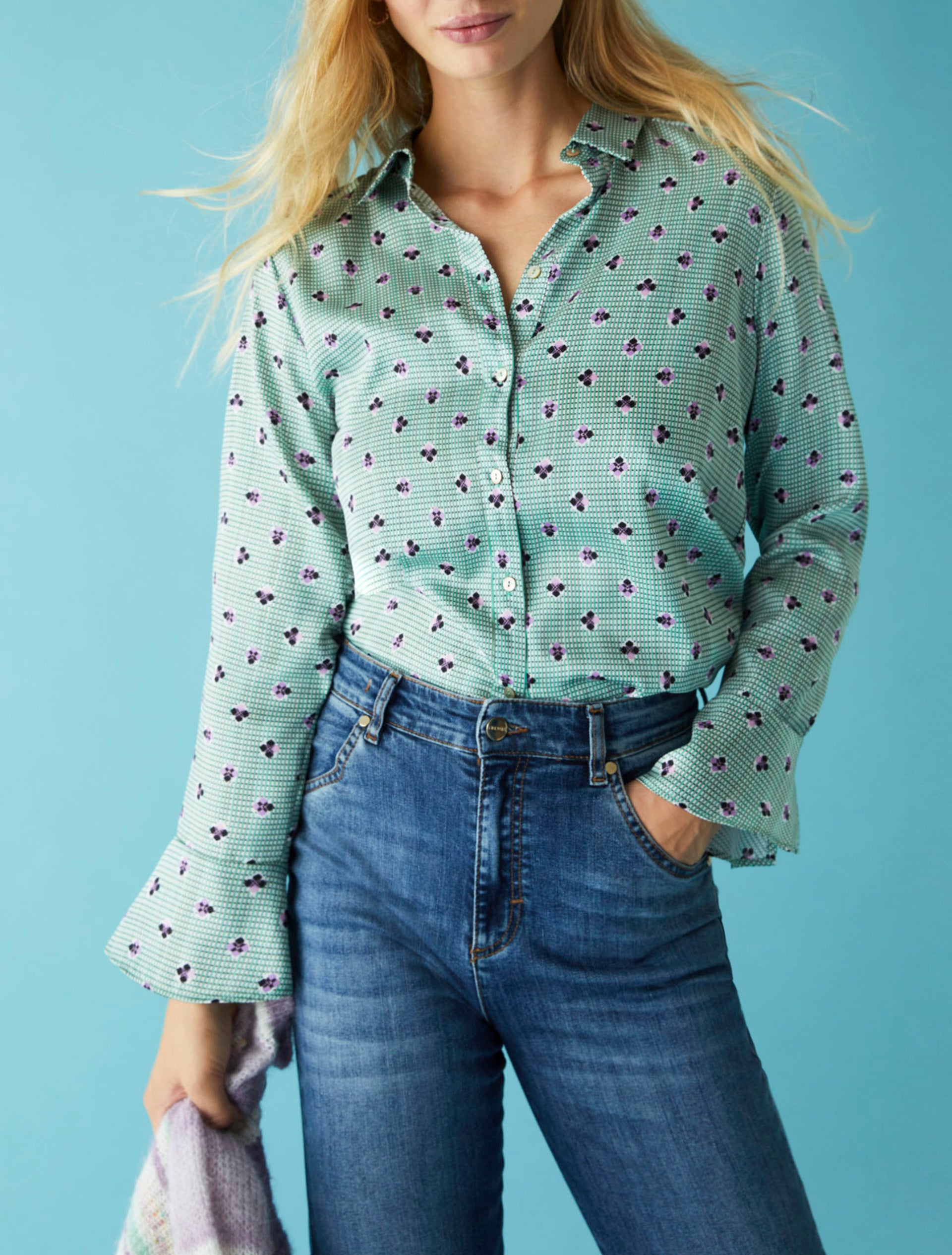 IBL-2371111831200 SABA GREEN SHIRT