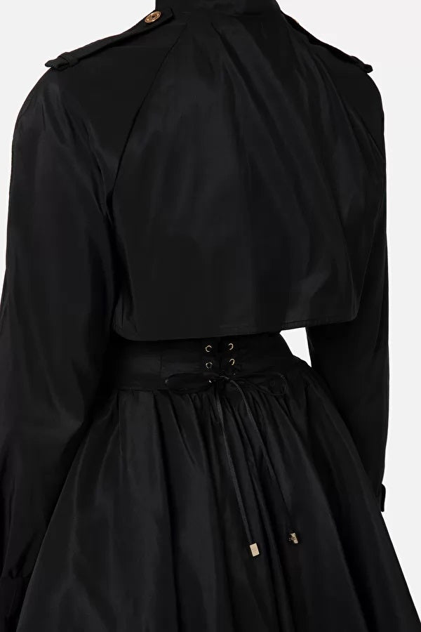ELS-SP00131E2 BLACK LONG COAT