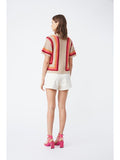 SUN-S23M0259 PERISOL BEIGE KNIT TOP