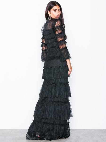 BYM-2171170 CARMINE BLACK GOWN