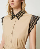 TWS-231TT2120 BEIGE&BLACK DRESS