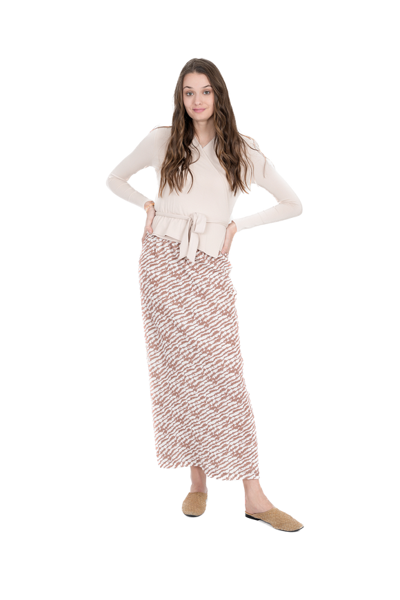 GIN-SB3CPT4850 TAUPE SKIRT