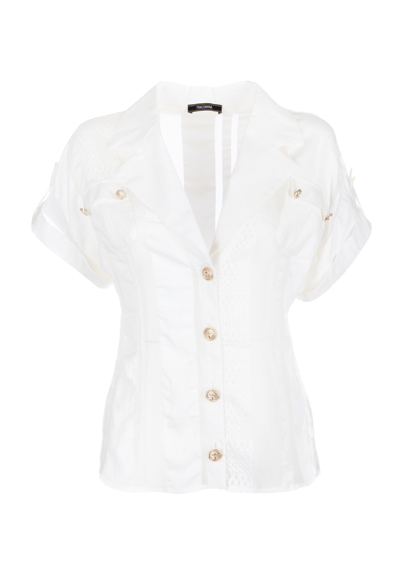 FCM-F23T6015W62401 WHITE BLOUSE
