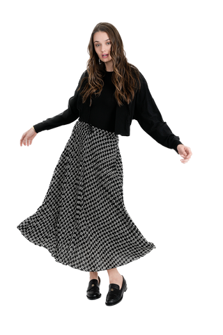 GIN-SB3CPT4849 BLACK SKIRT
