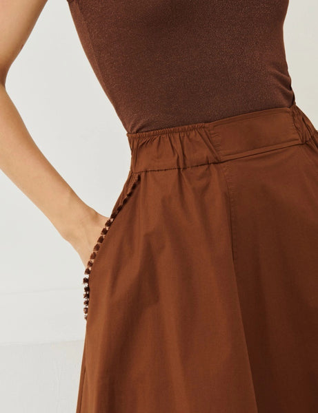 MRL-23310102342 ANEMONE BRN SKIRT