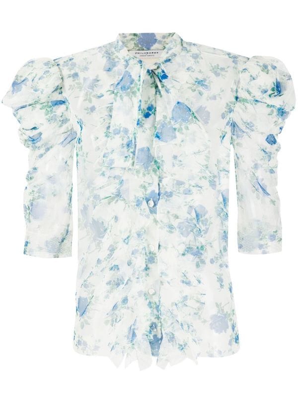 PHY-0205&0116 BLUE FLORAL PRINT SET