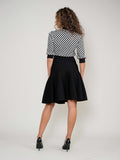ALZ-J103 BLACK&WHITE HNT CARDIGAN