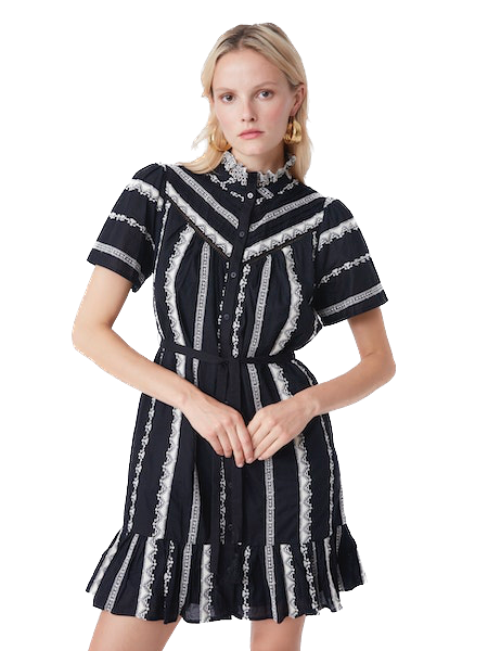 SUN-S23C03167 CHALVA BLACK DRESS