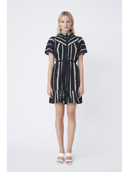 SUN-S23C03167 CHALVA BLACK DRESS