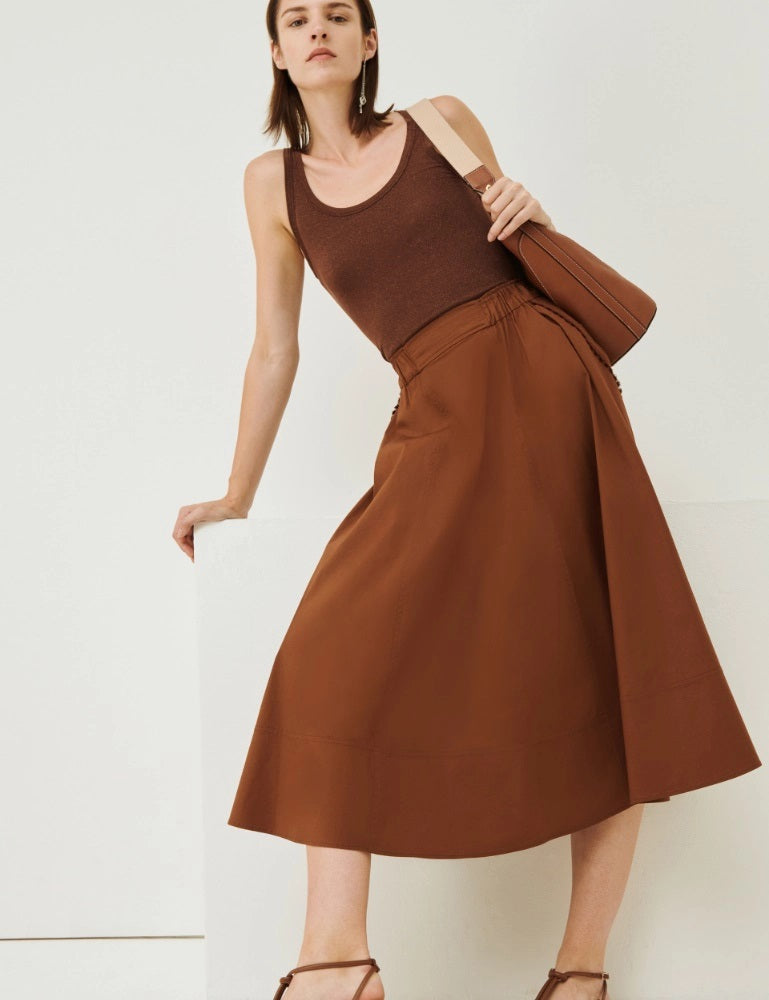 MRL-23310102342 ANEMONE BRN SKIRT