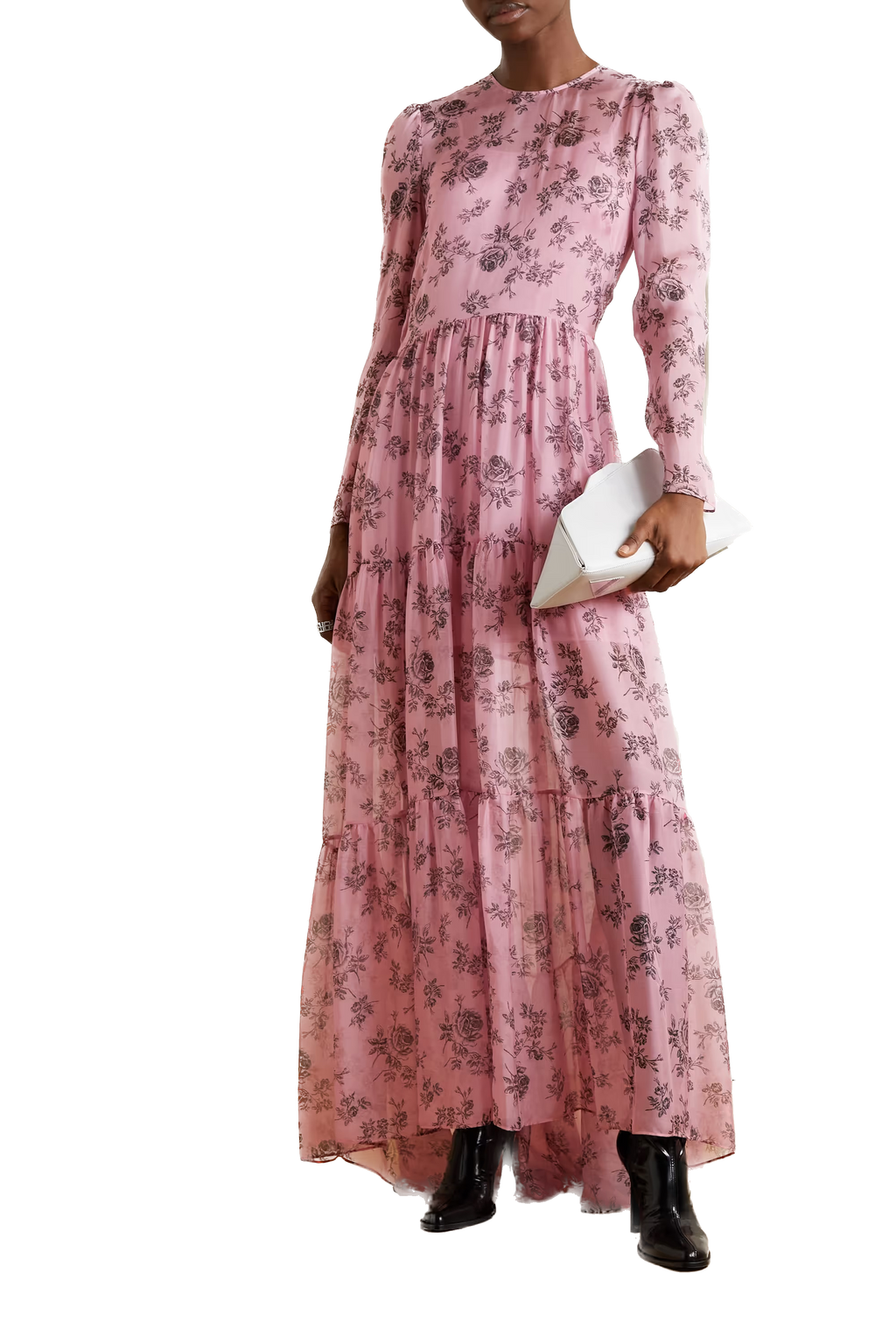 PHY-0455 PINK PRINT DRESS