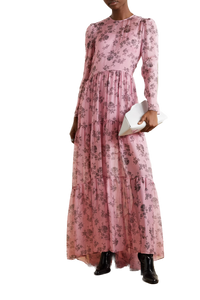 PHY-0455 PINK PRINT DRESS