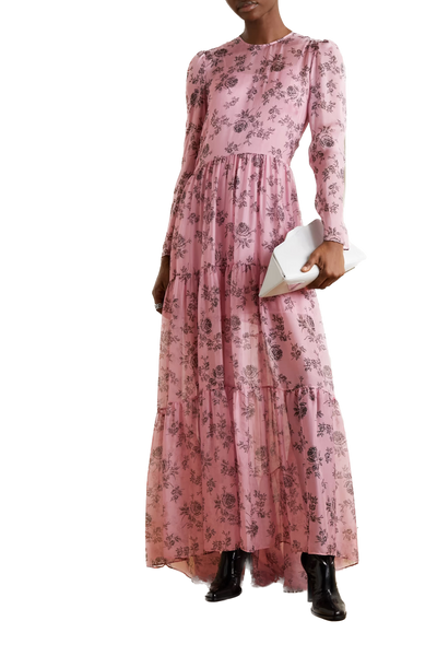 PHY-0455 PINK PRINT DRESS