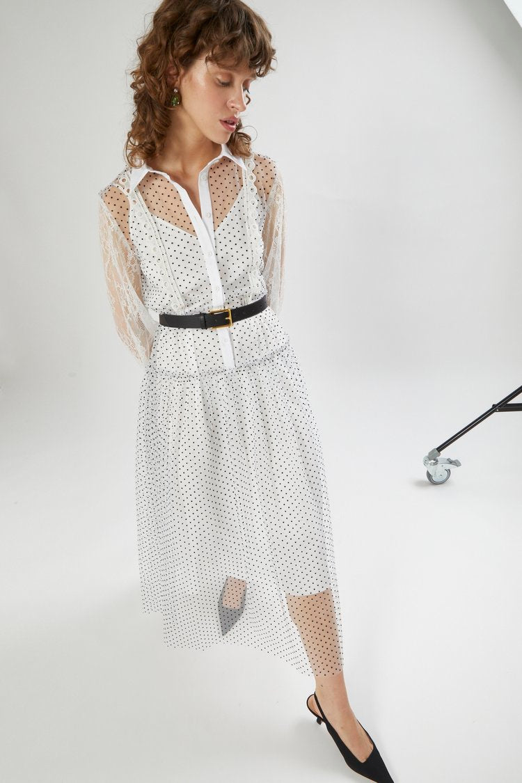 CTE-DS258 571-562 01 WHITE DRESS