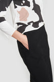 BKR-13398 WHITE FLOWER BLOUSE