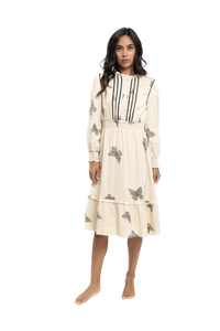 LTE- TN23163-B IVORY BUTTERFLY DRESS