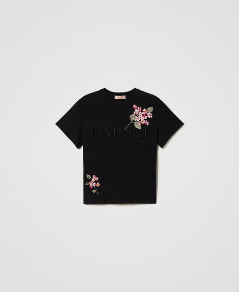 TWS-231TP2780 BLACK LOGO T-SHIRT