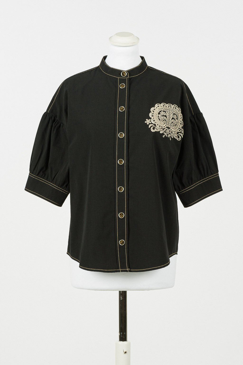 TWS-231TT2107 BLACK BLOUSE