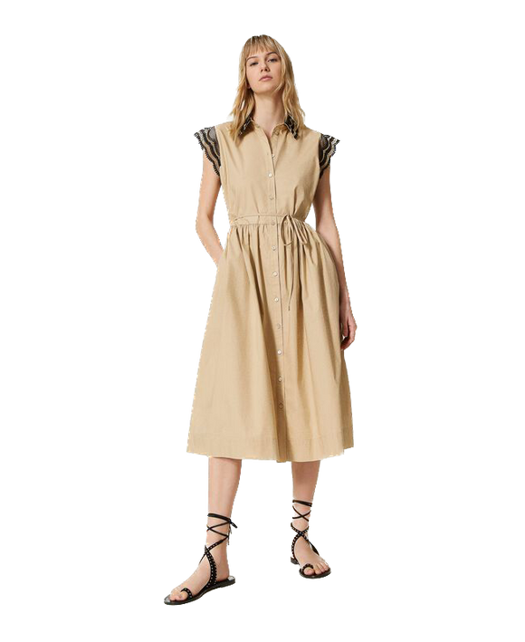 TWS-231TT2120 BEIGE&BLACK DRESS