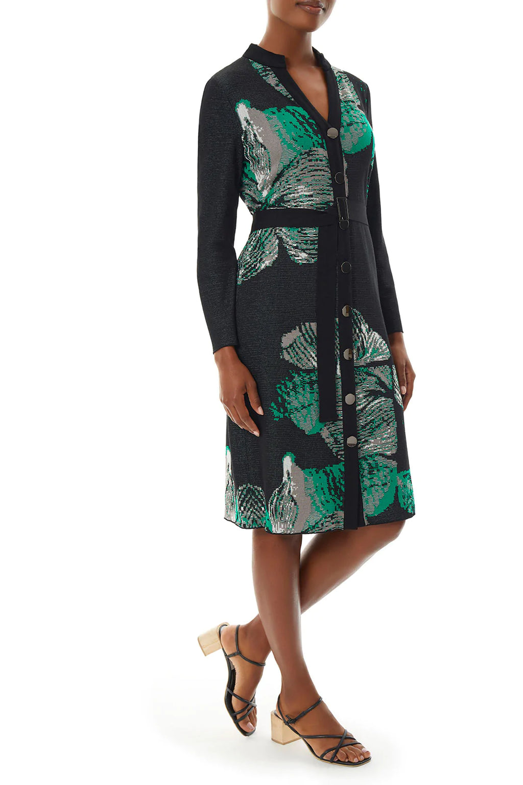 MGW-9907E BLACK&GREEN DRESS