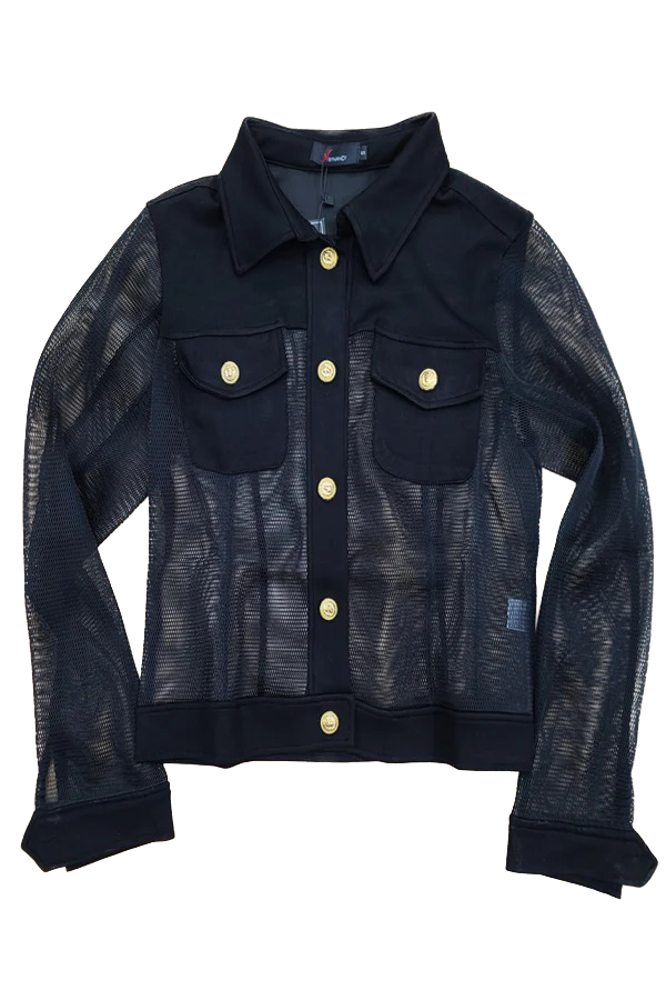 NCY-T1855 BLACK CARDIGAN