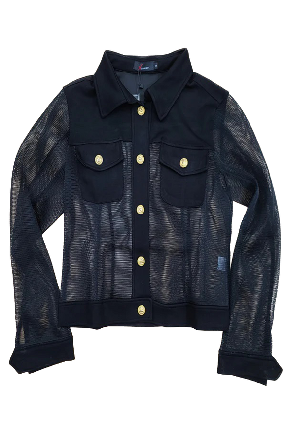NCY-T1855 BLACK CARDIGAN