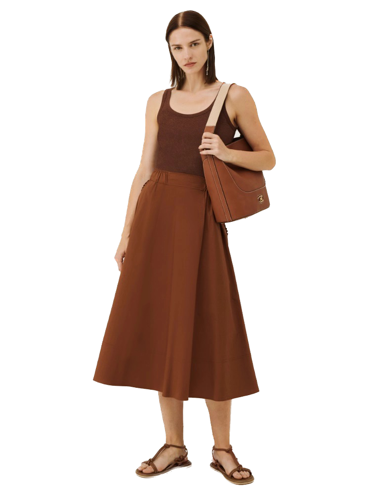 MRL-23310102342 ANEMONE BRN SKIRT