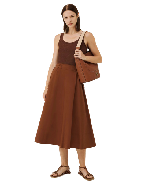 MRL-23310102342 ANEMONE BRN SKIRT