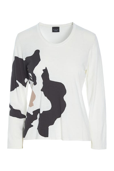 BKR-13398 WHITE FLOWER BLOUSE