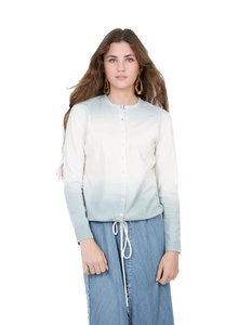 DEJ-SB3CM8302T DENIM&WHITE TOP