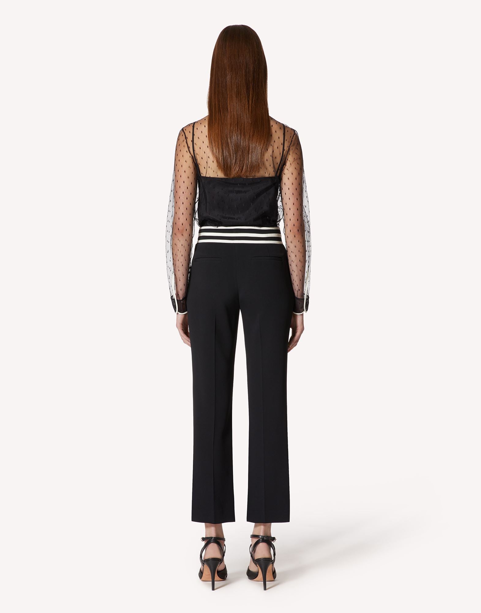 RDV-2R3ABK956PY BLACK&BEIGE BLOUSE
