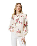 TWS-231TP2704 WHITE FLORAL BLOUSE
