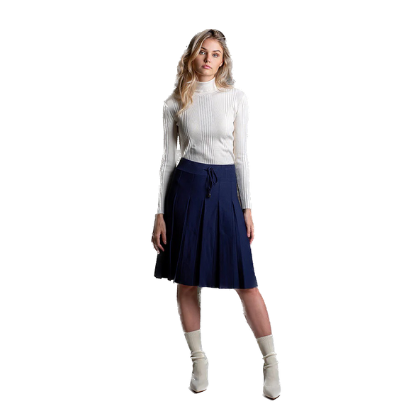 MUN-FRMN3098N27 NAVY SKIRT 27'