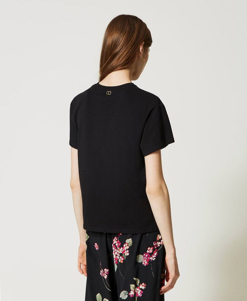TWS-231TP2780 BLACK LOGO T-SHIRT