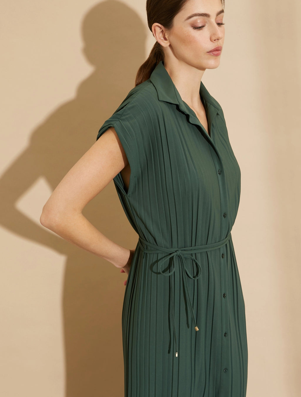 PNK-G6210323P FRISBEE KHAKI DRESS