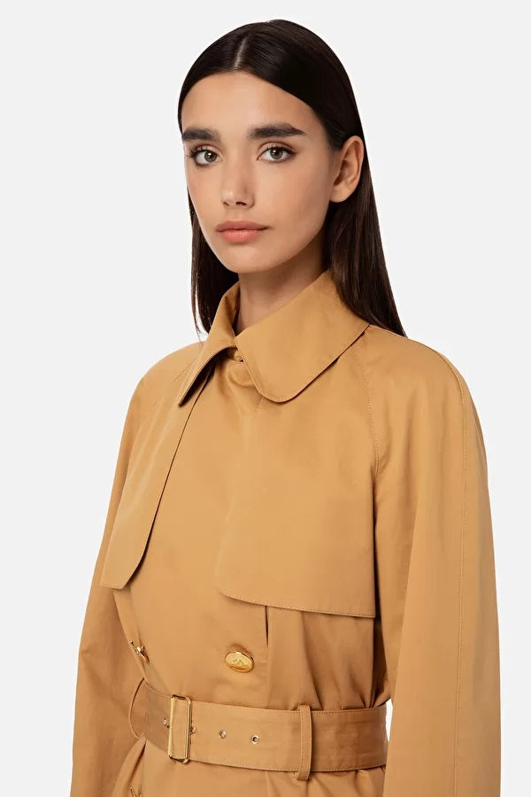 ELS-SP00331E2 CAMEL LONG COAT